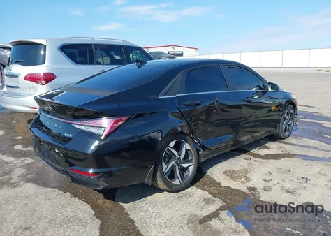 2022 Hyundai Elantra Hybrid Limited z USA, uszkodzony, nr VIN KMHLN4AJ0NU013694